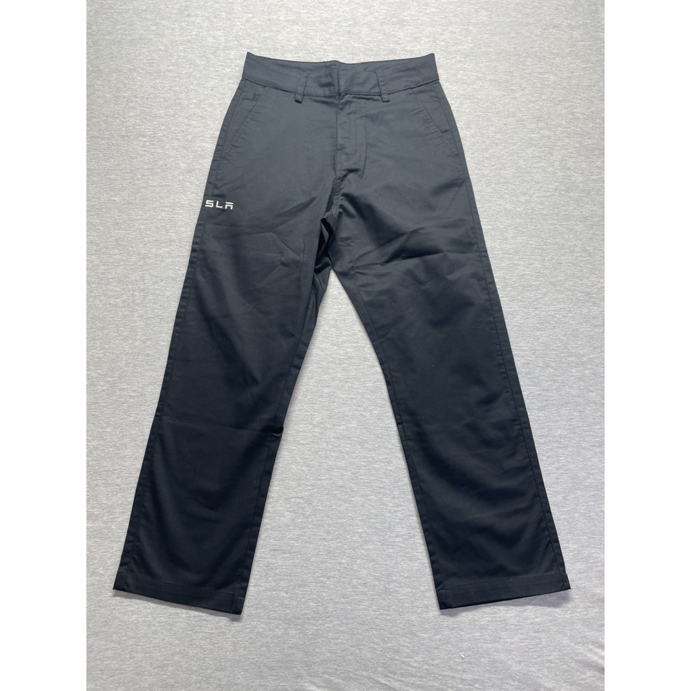Tesla Motors Employee Uniform Chino Pants Mens 30x28 Black Workwear Straight Leg